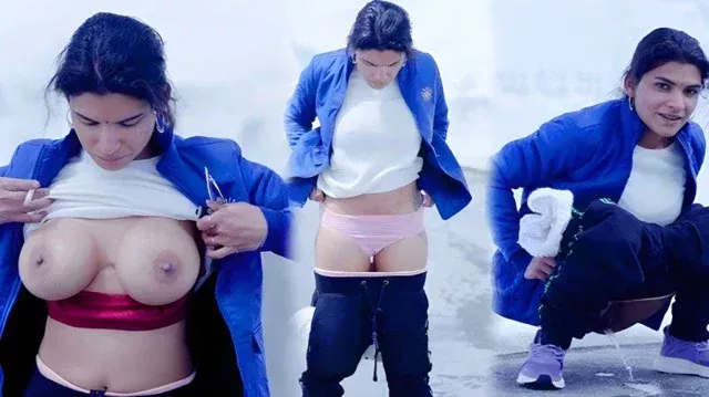 Resmi Nair Strip Take Piss on Snow (2025) Uncut Short Film