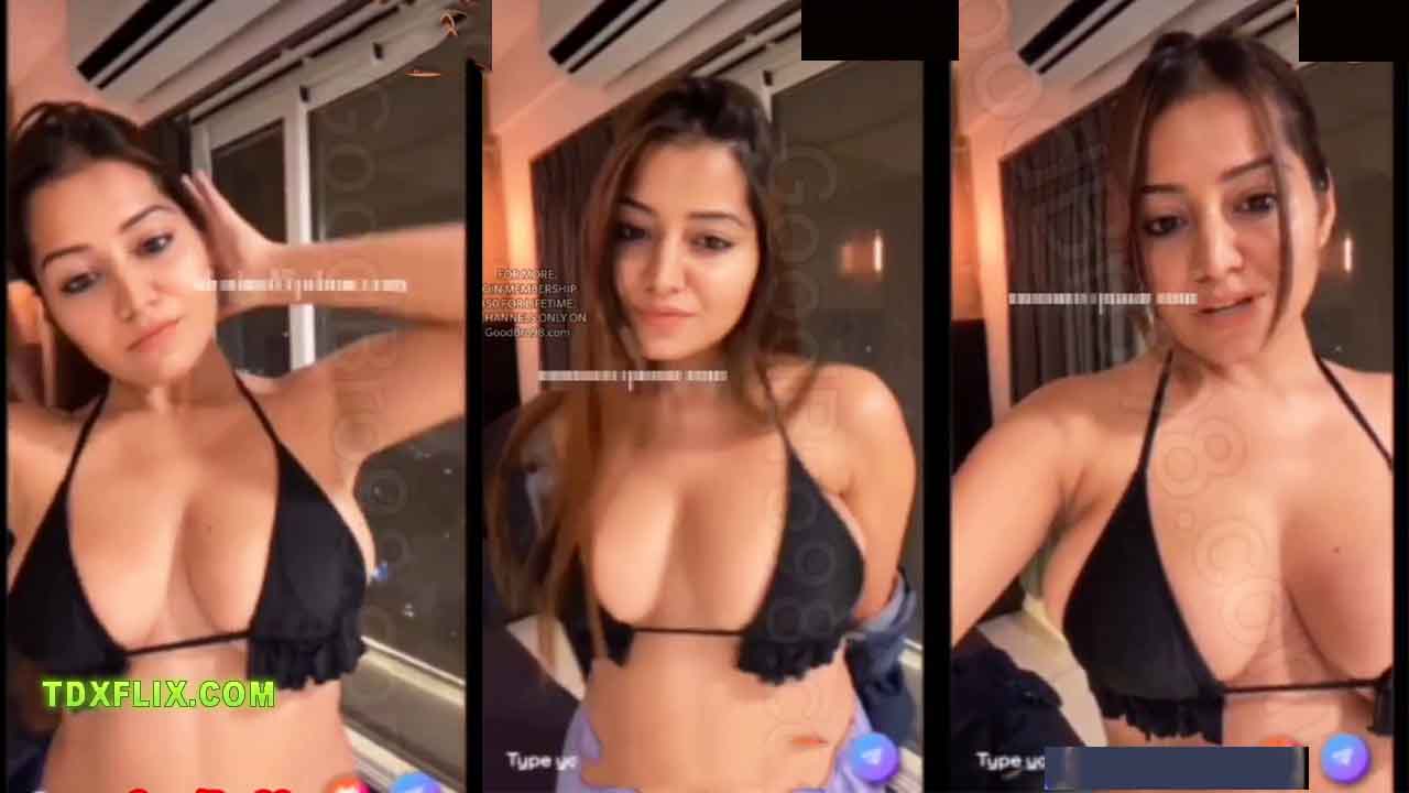 Simran Kaur Nude Live in Black Bra